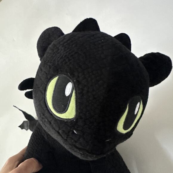 Build A Bear How To Train Your Dragon 15" Toothless Black Plush With Wings BAB - Picture 5 of 9